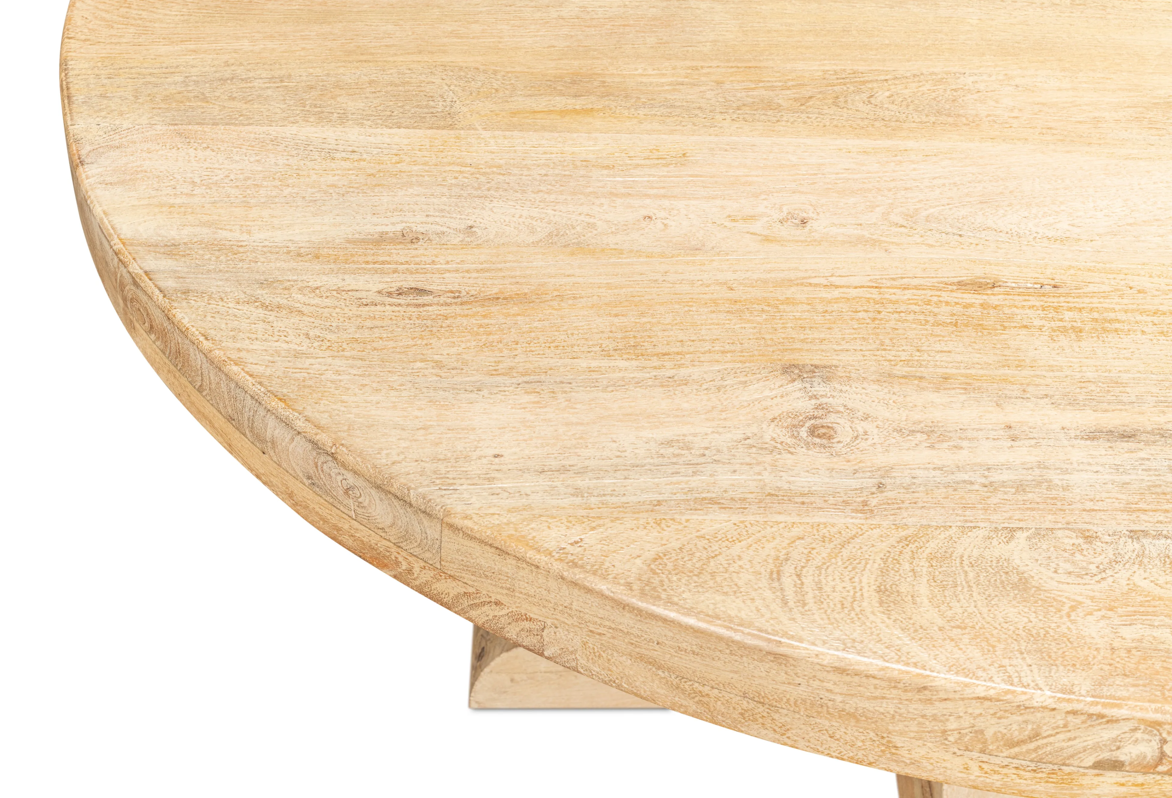 Sarreid - Oleski Round Dining Table - NATURAL - Transitional