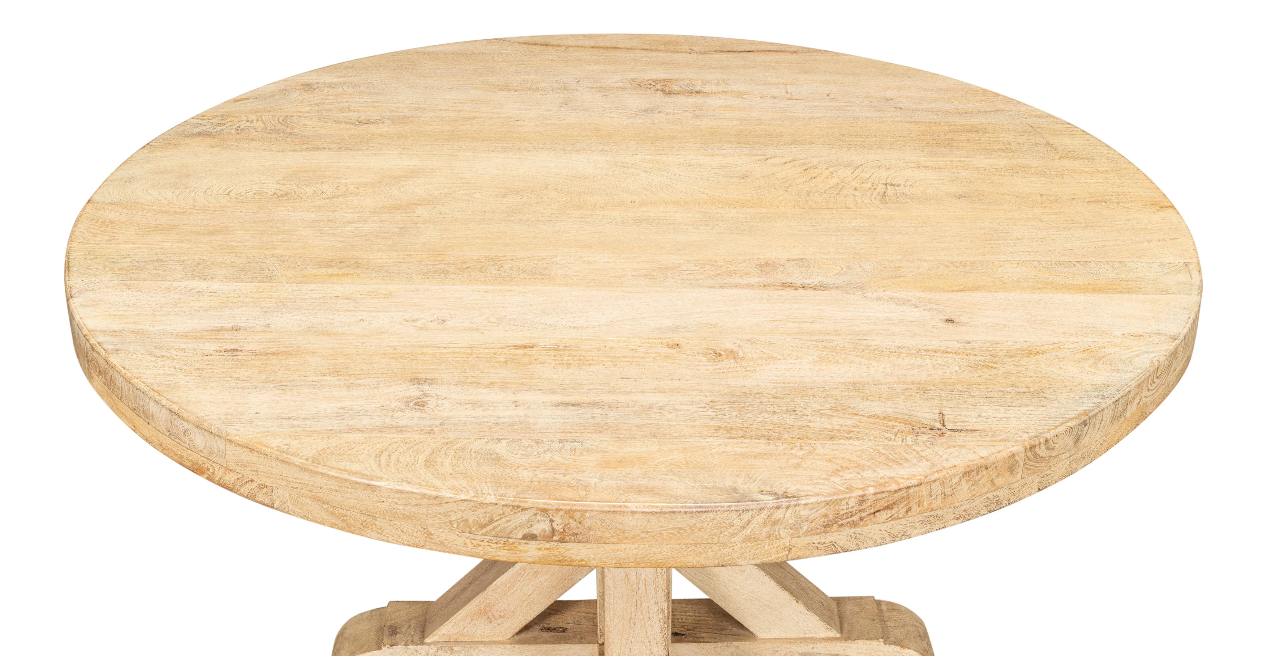 Sarreid - Oleski Round Dining Table - NATURAL - Transitional