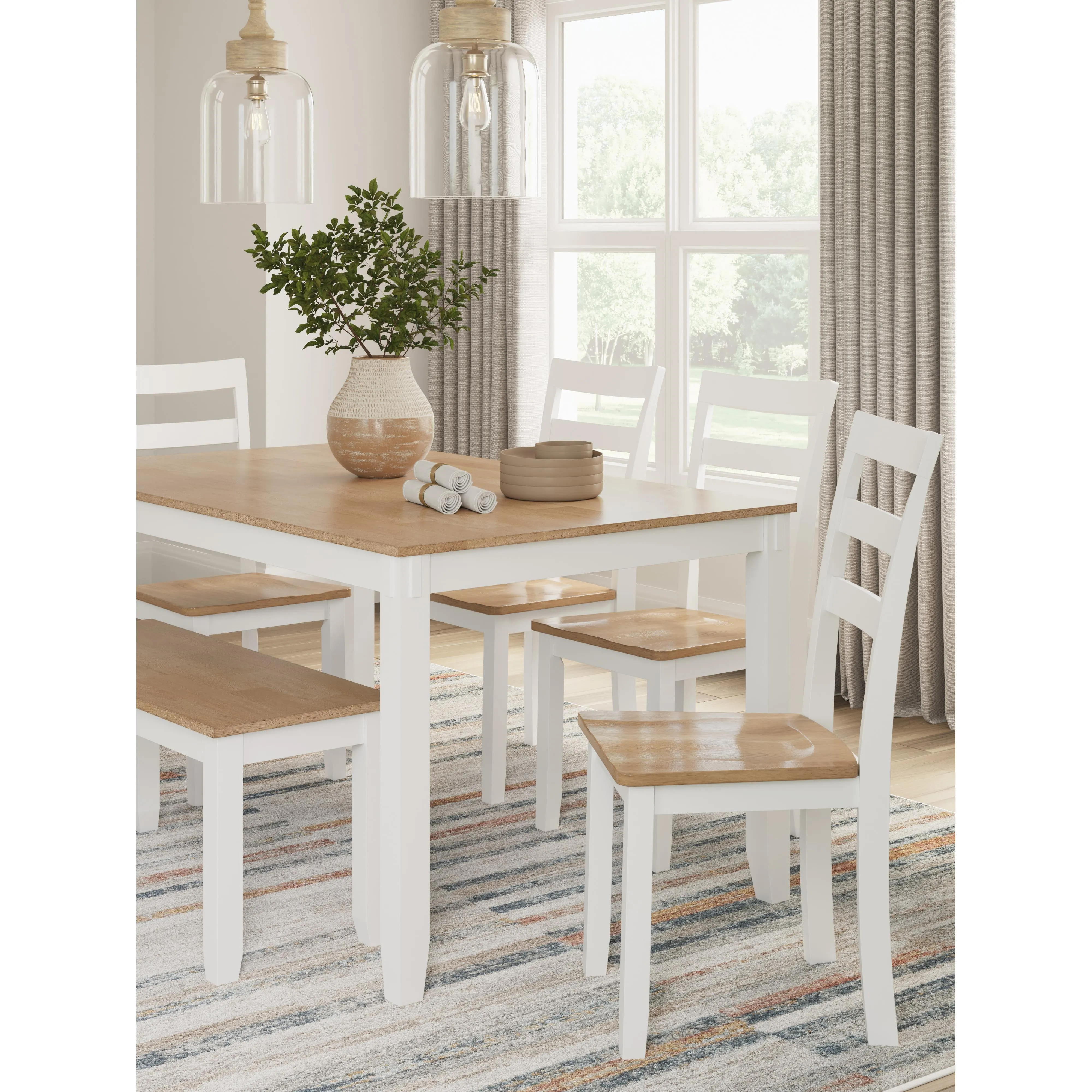 Signature Design by Ashley Gesthaven 6 pc Dinette D398-325