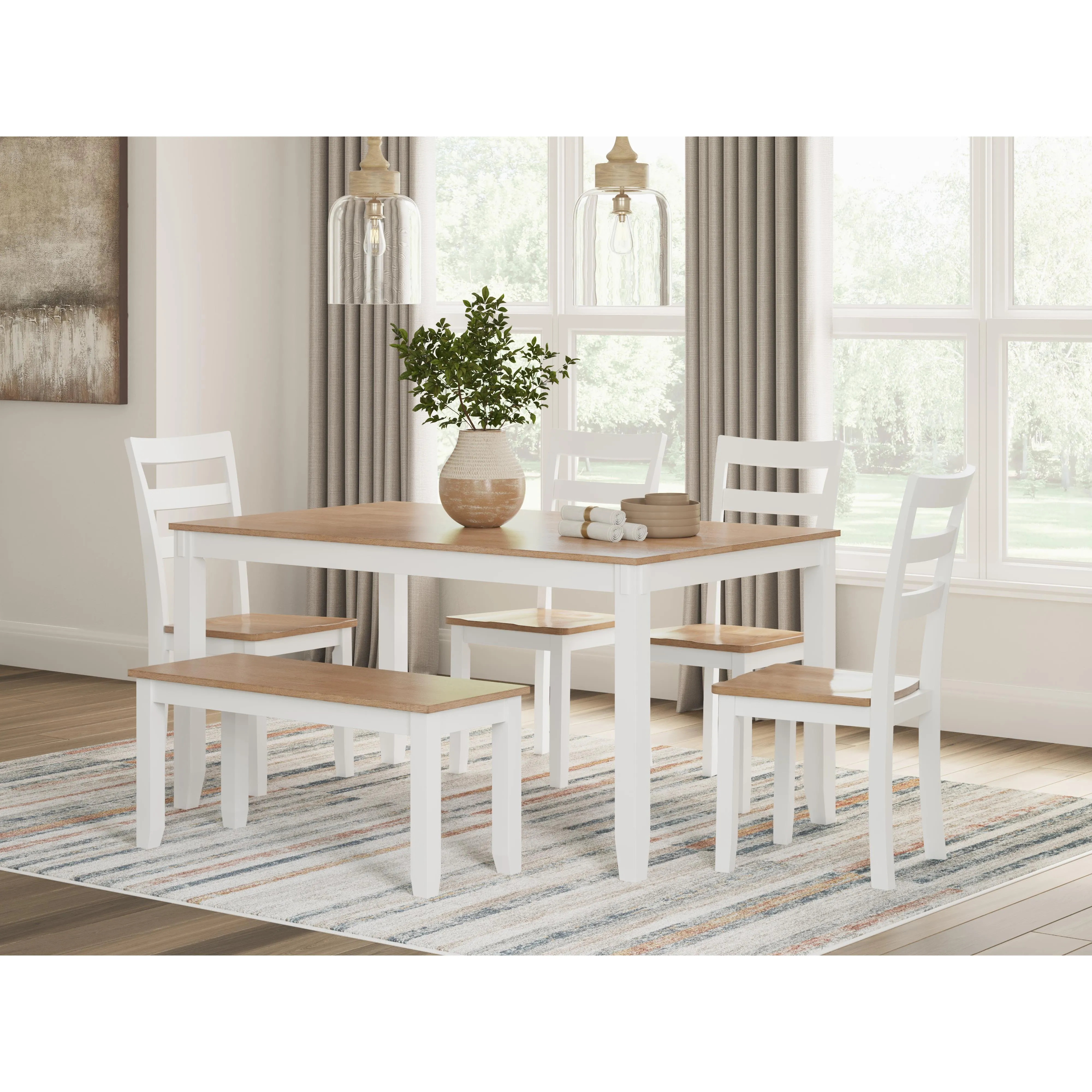 Signature Design by Ashley Gesthaven 6 pc Dinette D398-325