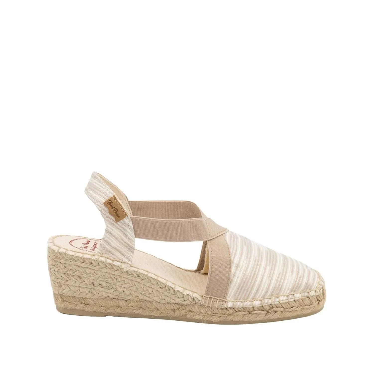 Slingback Cotton Blend Wedge Espadrille For Women Terra-ZR