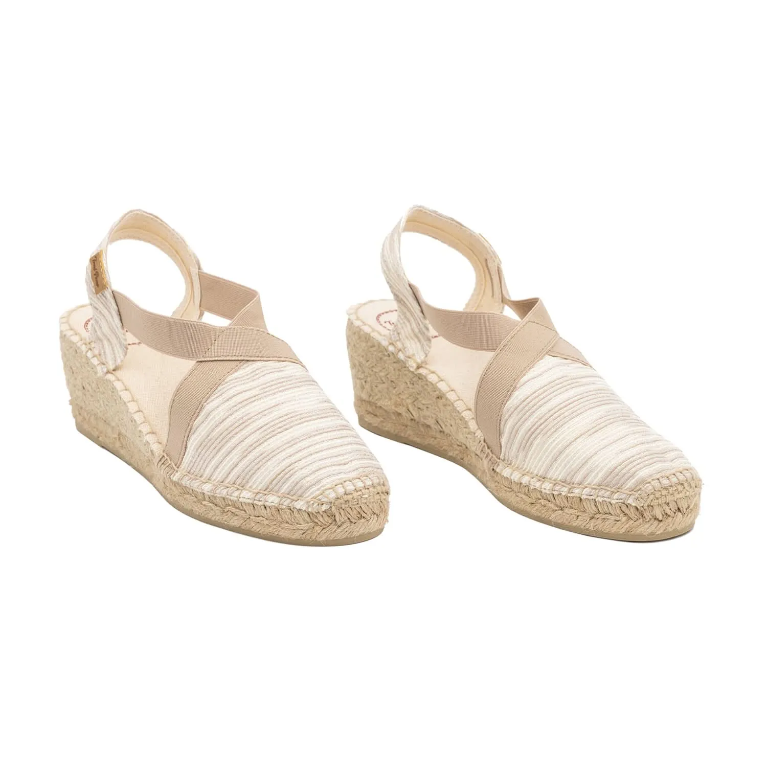 Slingback Cotton Blend Wedge Espadrille For Women Terra-ZR