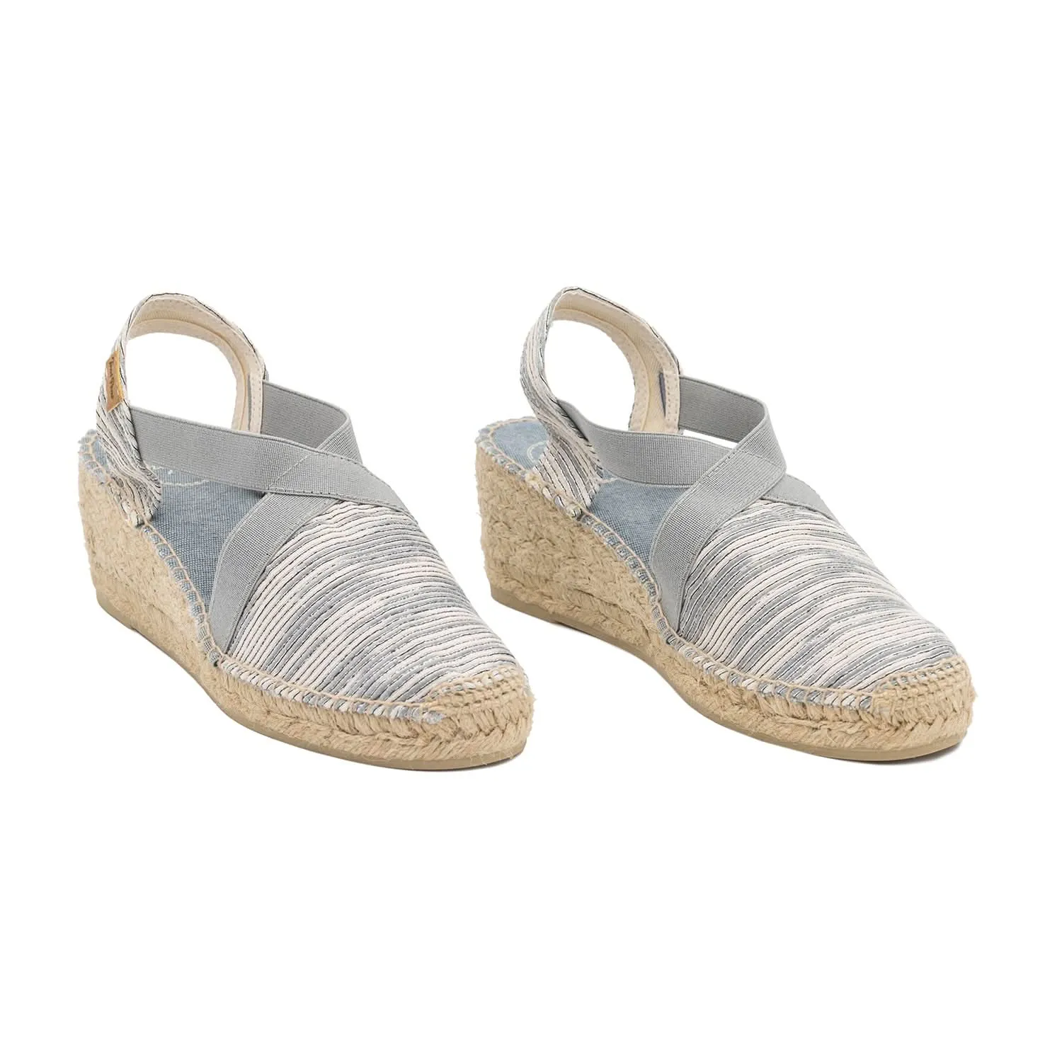 Slingback Cotton Blend Wedge Espadrille For Women Terra-ZR