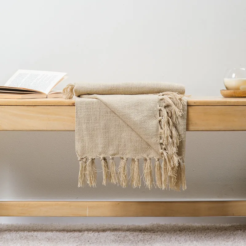 Textured Throw - Beige