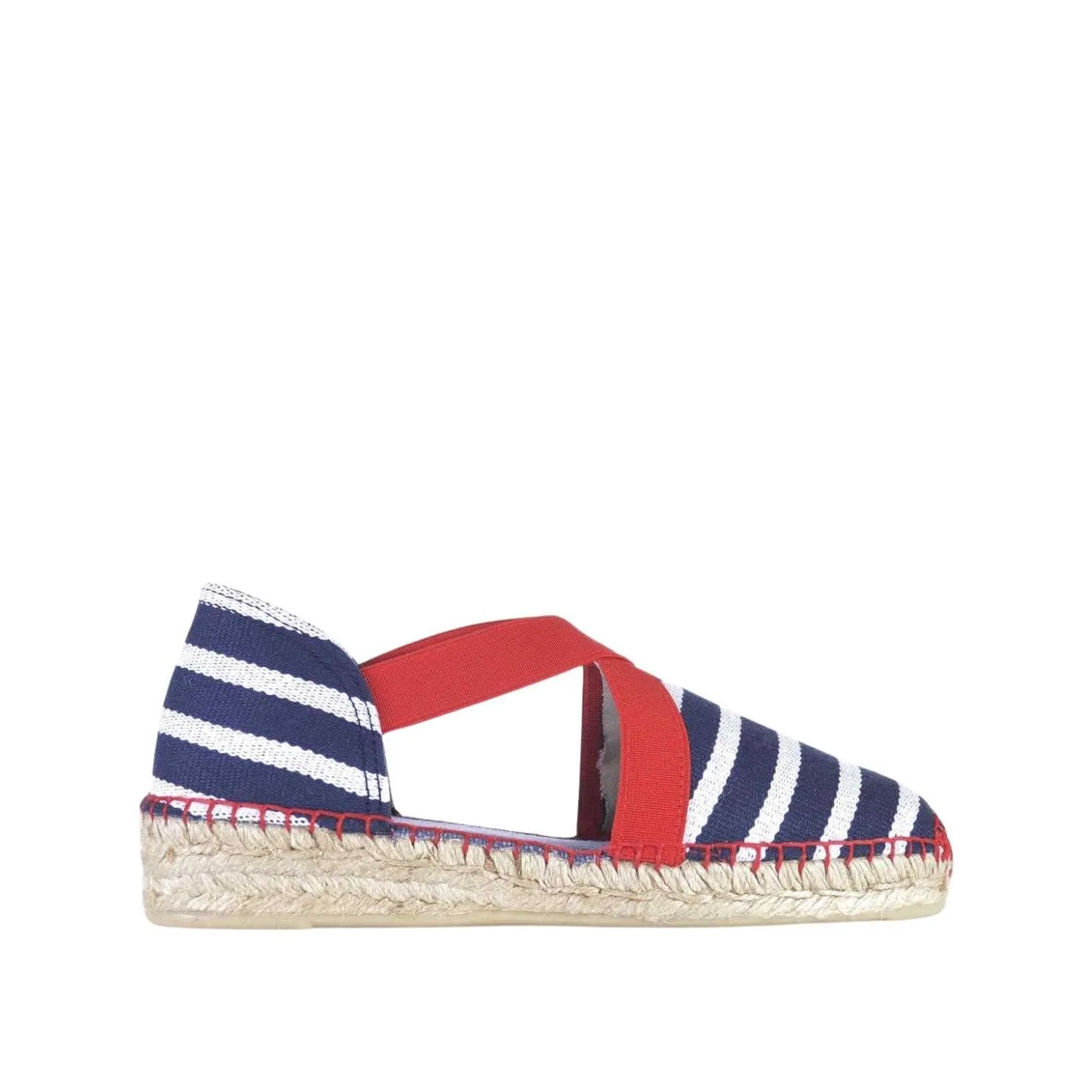 Vegan Striped Cotton Blend Flat  Espadrille for Women - Estartit