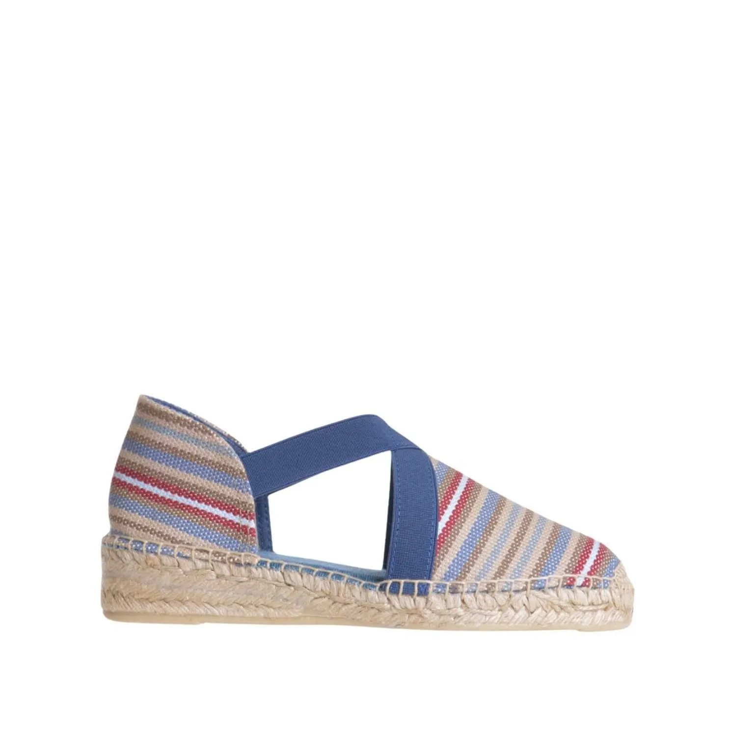 Vegan Striped Cotton Blend Flat  Espadrille for Women - Estartit