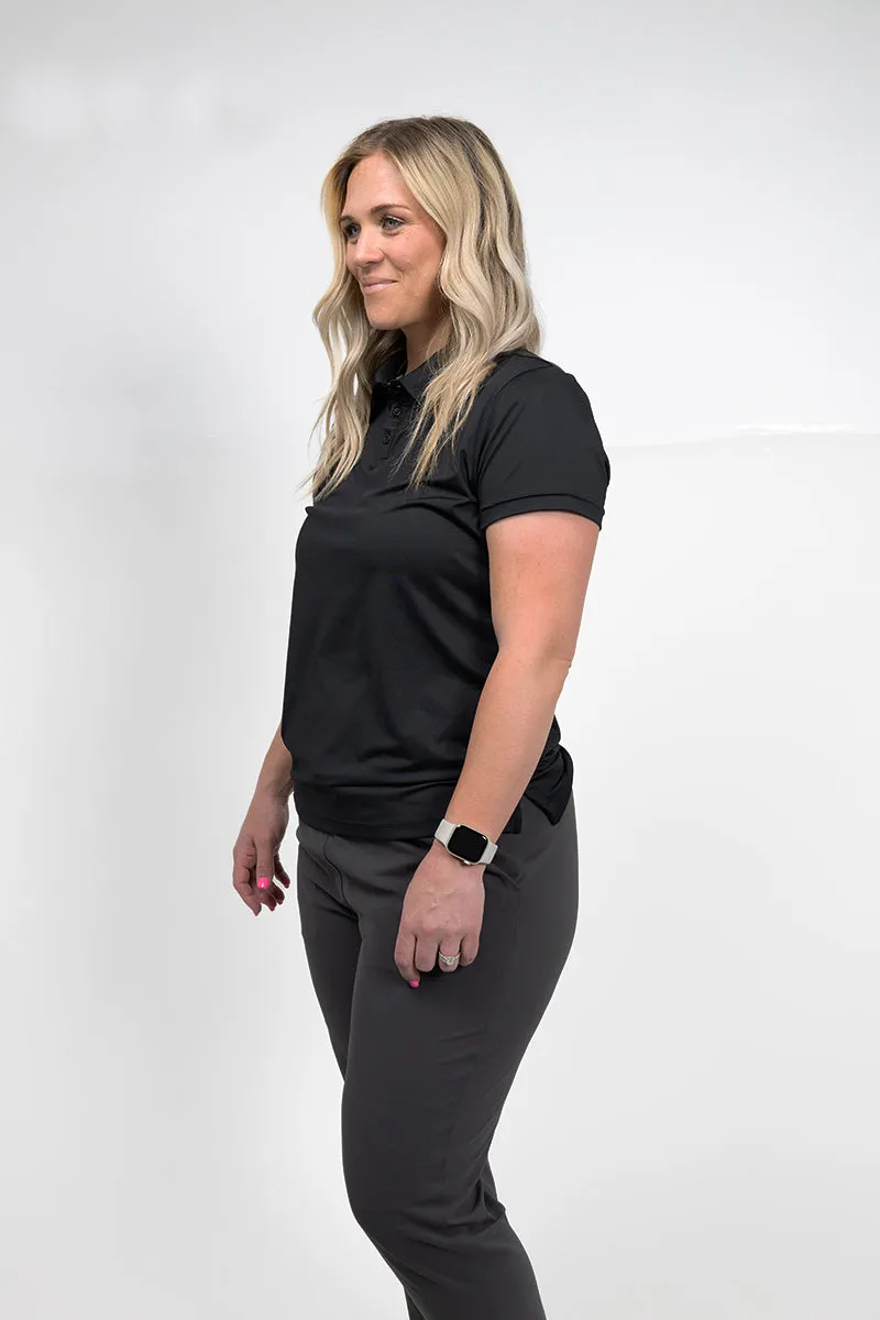 Women's Crest 2.0 Polo Black