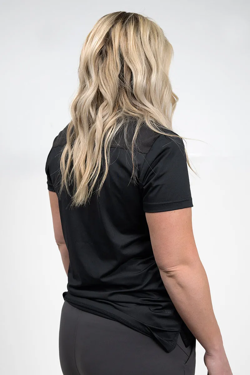 Women's Crest 2.0 Polo Black