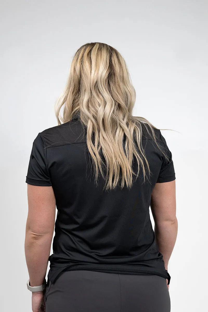 Women's Crest 2.0 Polo Black