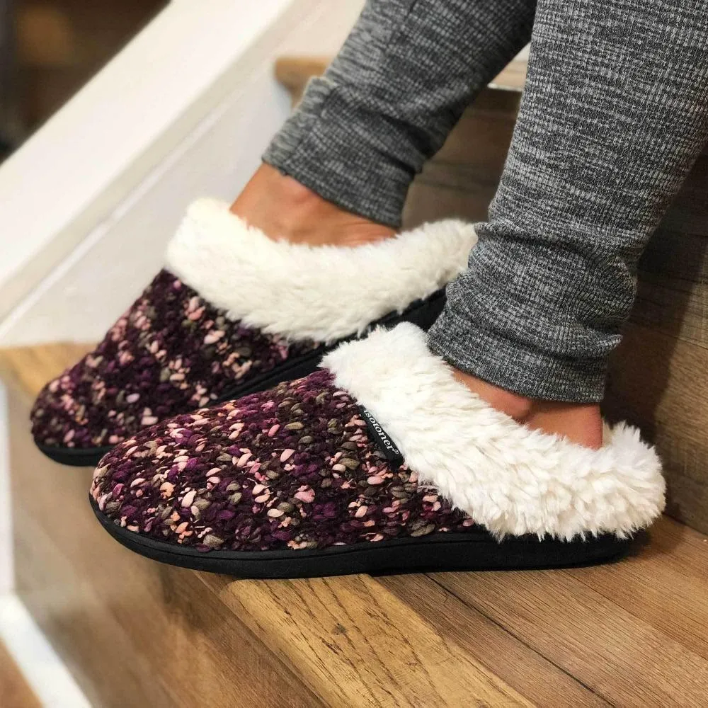 Women’s Sweater Knit Amanda Hoodback Slippers